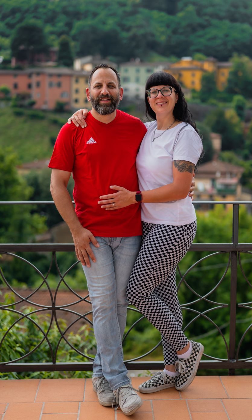 Marlen and Mark at Villa La Dolce Vita